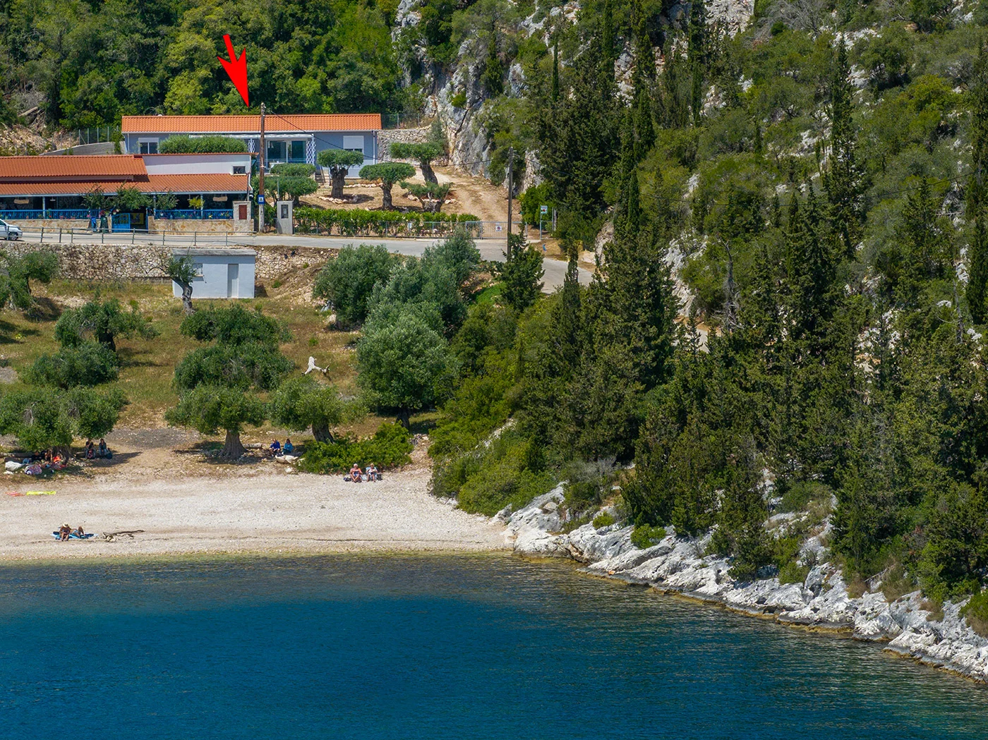 Beachfront apartments Kefalonia directly on the sea in Fiscardo